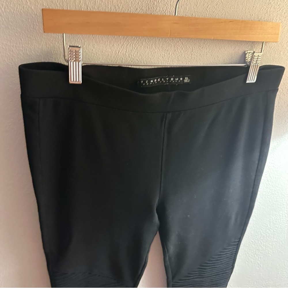 TinselTown Nordstromm’s Moto Leggings Black size XL Women